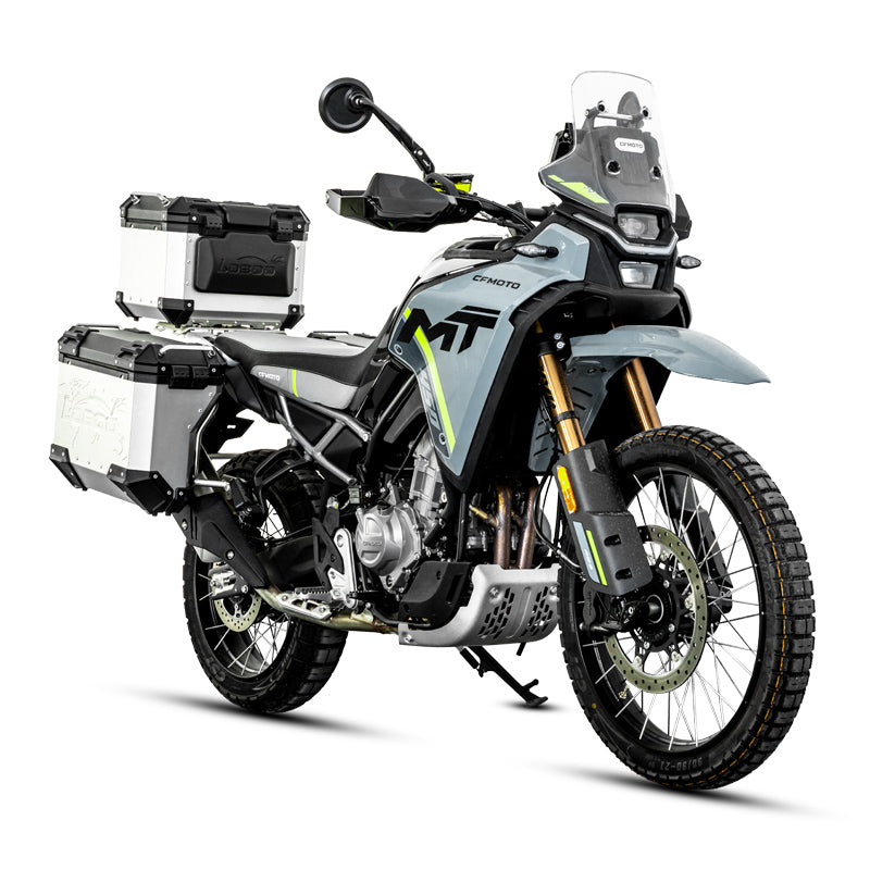 Aluminum Side Panniers, Top Case & Mounting Rack System for CFMOTO 450MT (2024-)