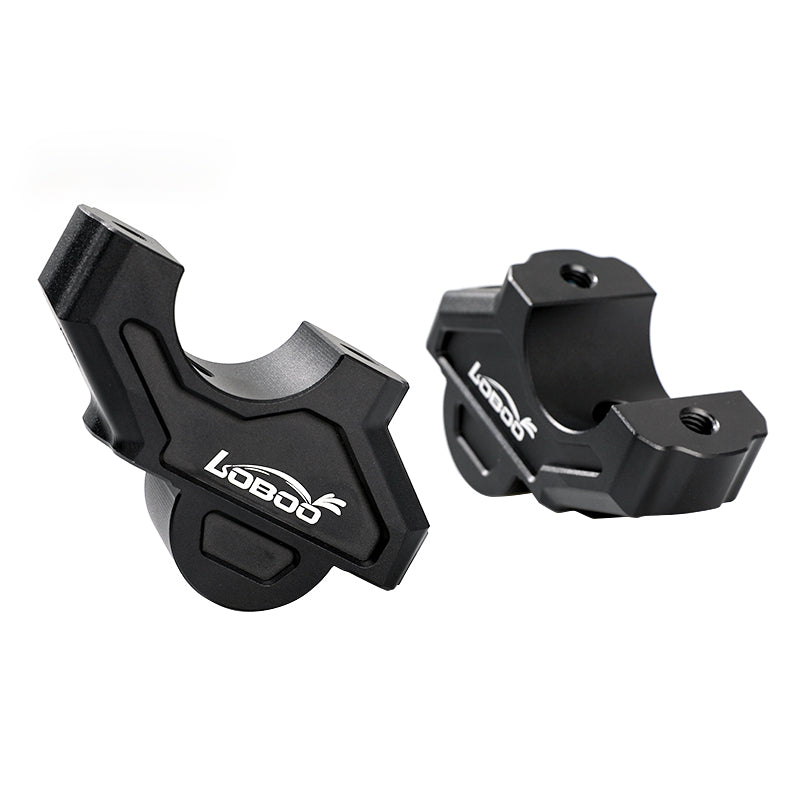 LOBOO Handlebar Risers for Harley-Davidson Pan America 1250 / 1250 Special (2021-on) – CNC Aluminum 0.31 in Rise / 0.71 in Setback, Black Anodized Finish