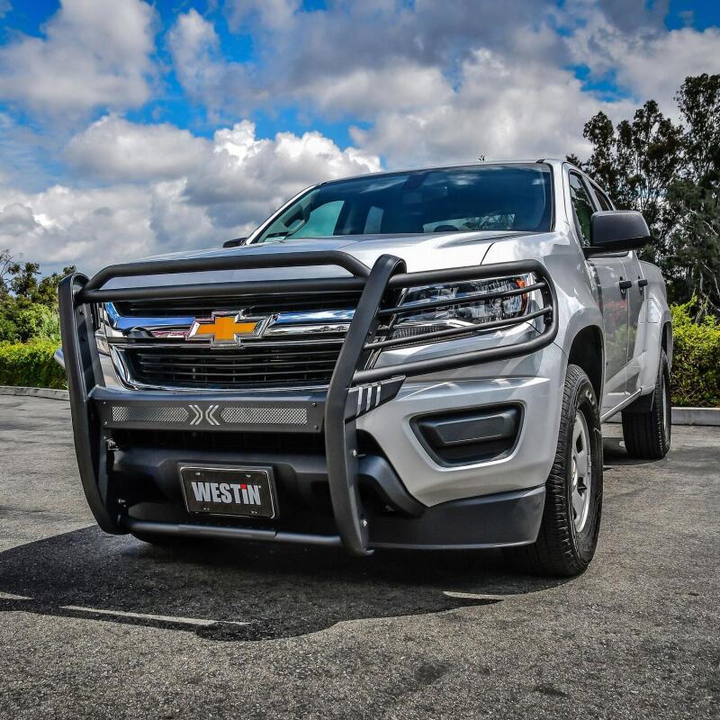Westin Sportsman X Grille Guard, Textured Black, fits Chevy Colorado