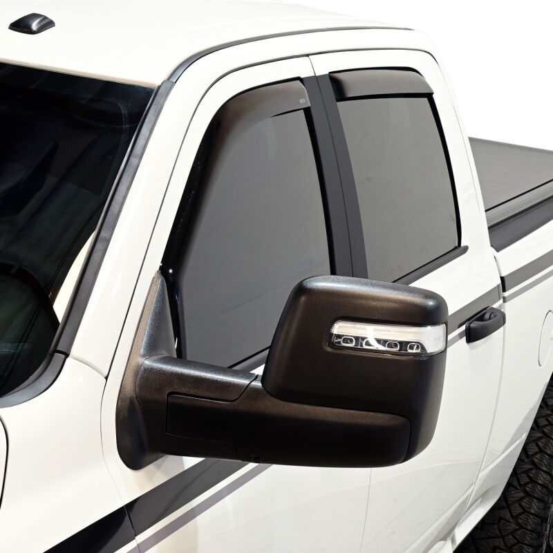 Westin Wade In-Channel Wind Deflectors, 4-Piece, Crew Cab/Mega Cab, fits Ram 2500/3500
