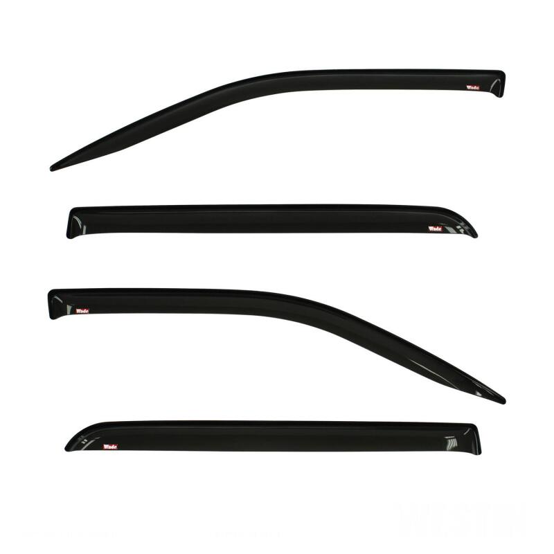 Westin Slim Tape-On Wind Deflectors, 4-Piece, Smoke, fits Ram 1500