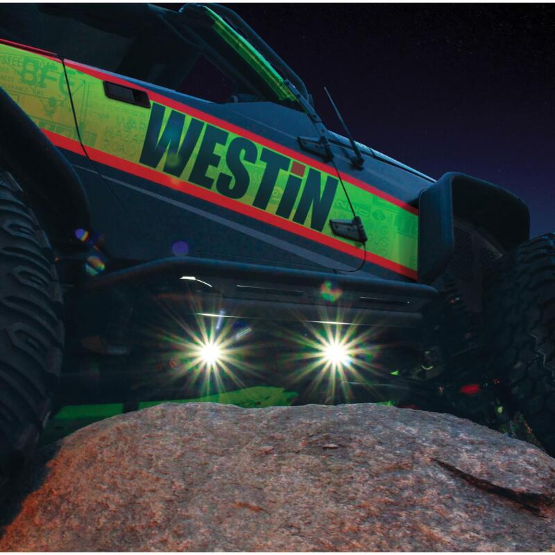 Westin LED Rock Light Kit, 4 Lights, Jeep Wrangler, fits Jeep Wrangler