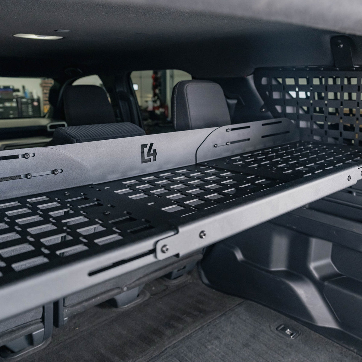 C4 Fabrication 4Runner Add-On Shelf for Rear Window MOLLE Panels / 6th Gen / 2025+