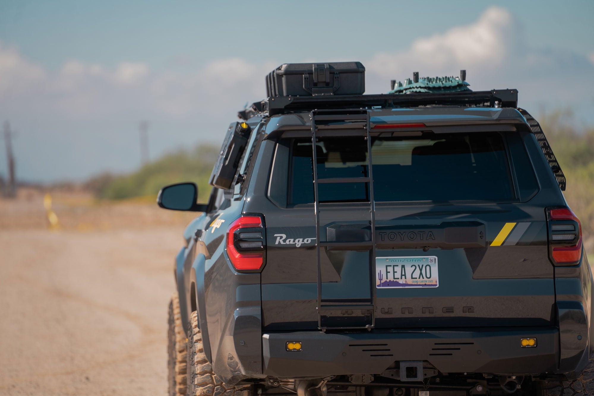 6th-Gen-4Runner-Rear-Hatch-Ladder-Installed-2 - NVMOS