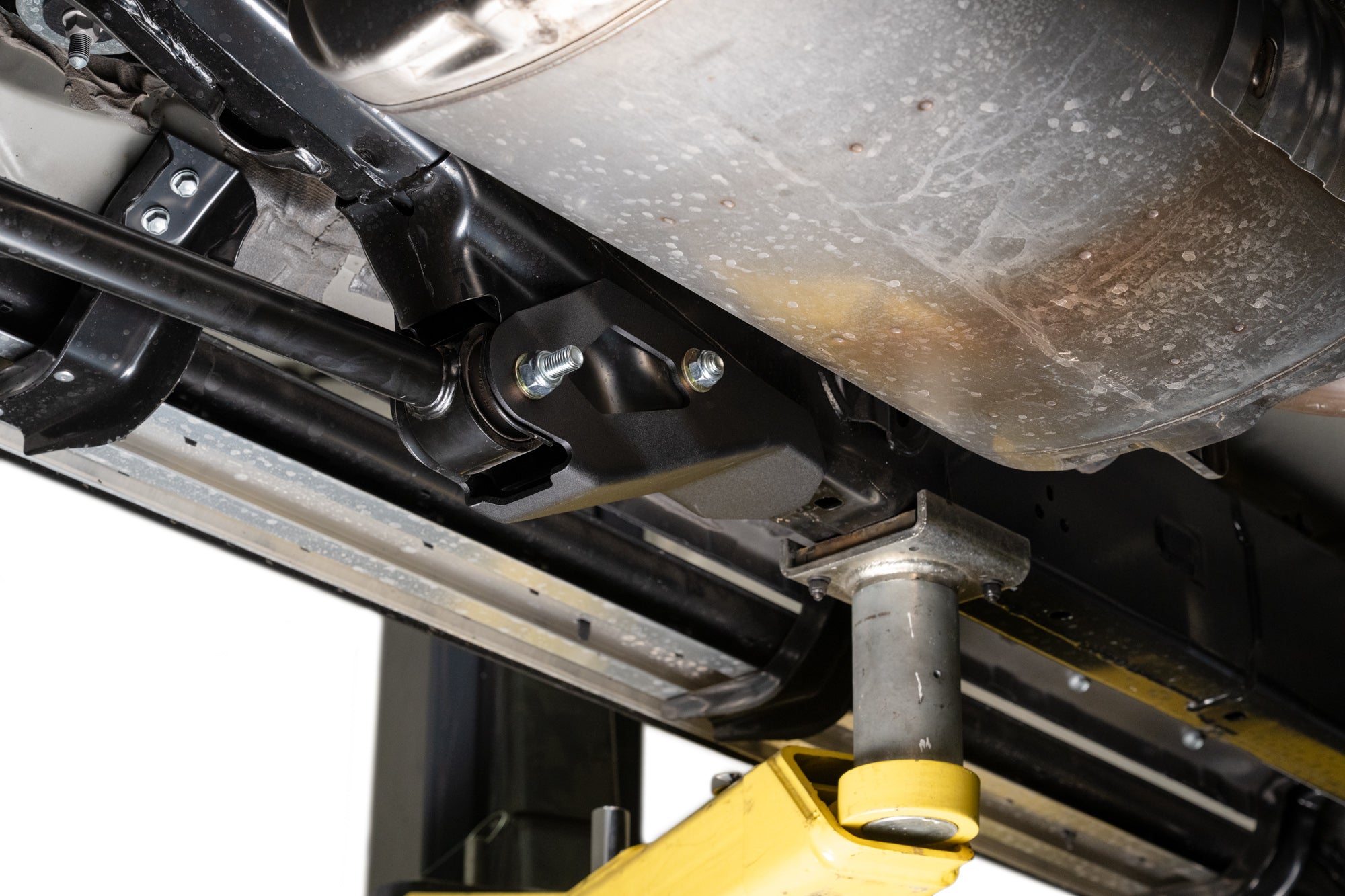 6th-Gen-4Runner-Trailing-Arm-Skid-Plates-On-Lift-1 - NVMOS