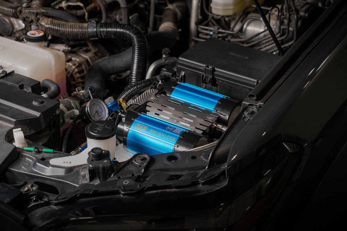 6th-Gen-4Runner-Under-Hood-Air-Compressor-Mount-Installed-9 - NVMOS