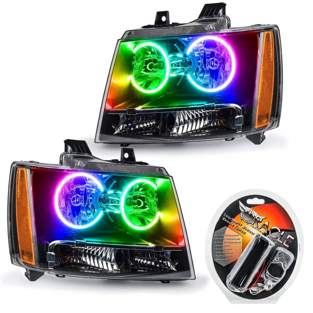 ORACLE Lighting pre-assembled halo headlights for 2007-2014 Chevy Tahoe
