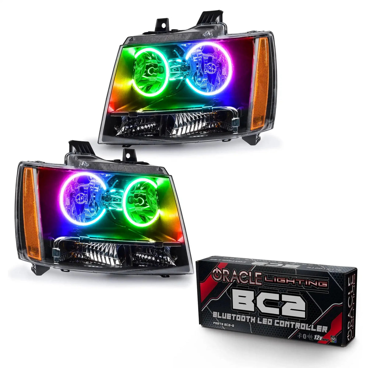 ORACLE Lighting pre-assembled halo headlights for 2007-2014 Chevy Tahoe