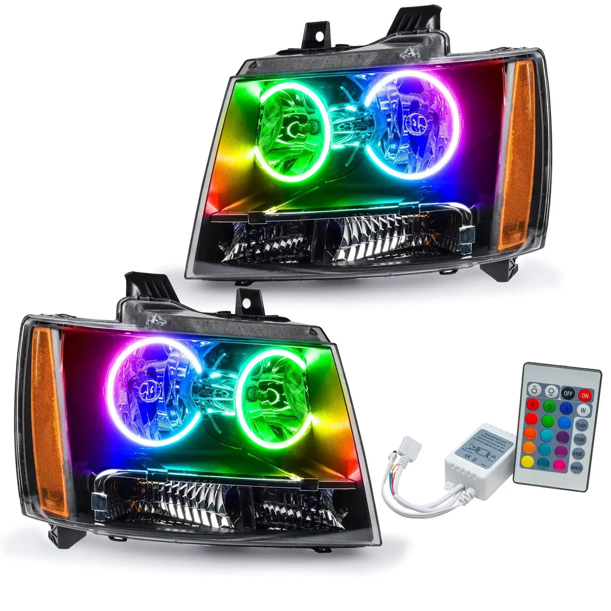 ORACLE Lighting pre-assembled halo headlights for 2007-2014 Chevy Tahoe