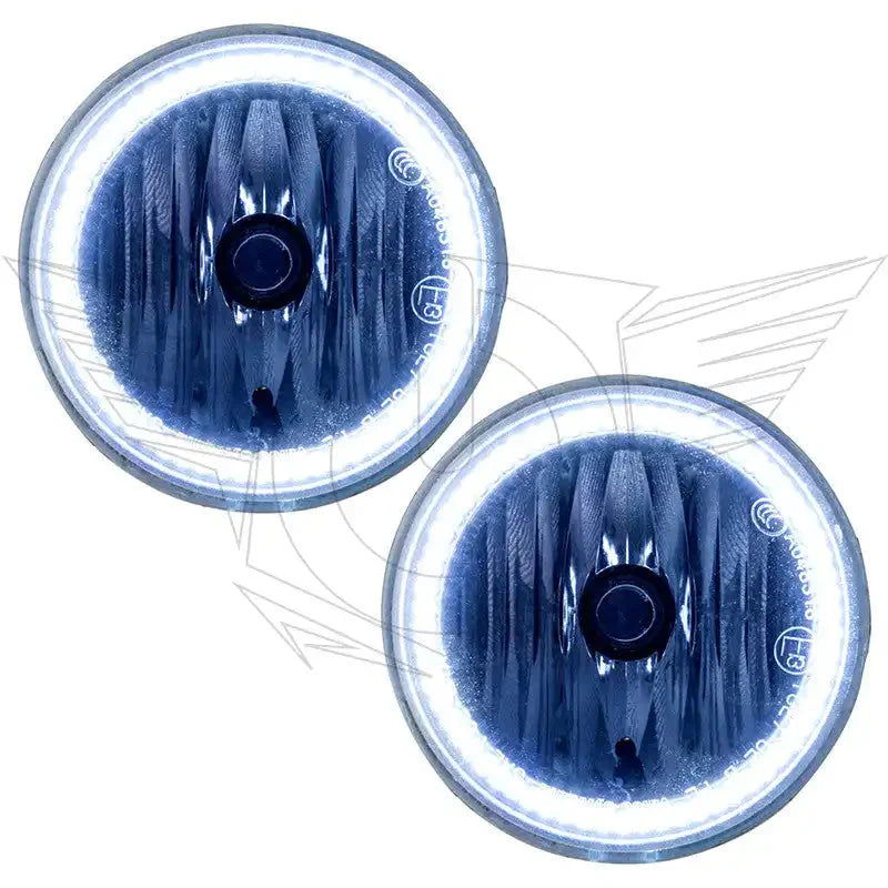 Pair of round LED halo headlights for off-road and expedition vehicles