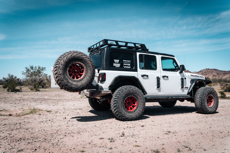 Body Armor 4x4 Single Action Tire Carrier for JL-2965 Bumper, fits Jeep Wrangler