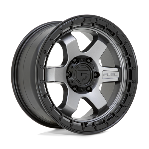 Fuel Block (D752) Wheel - Matte Gunmetal w/ Black Ring