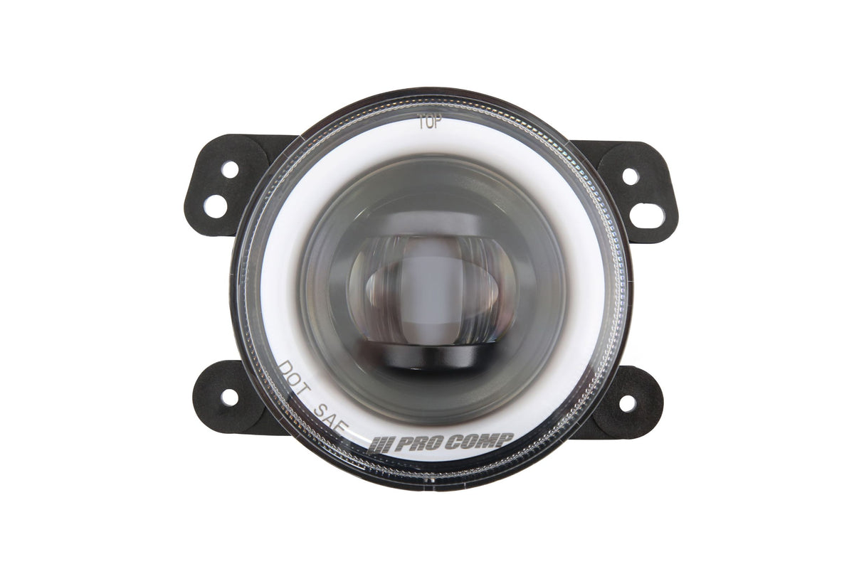 Pro Comp Jeep Fog Lights: Wide Fog Beam (White) (07-18 JK)
