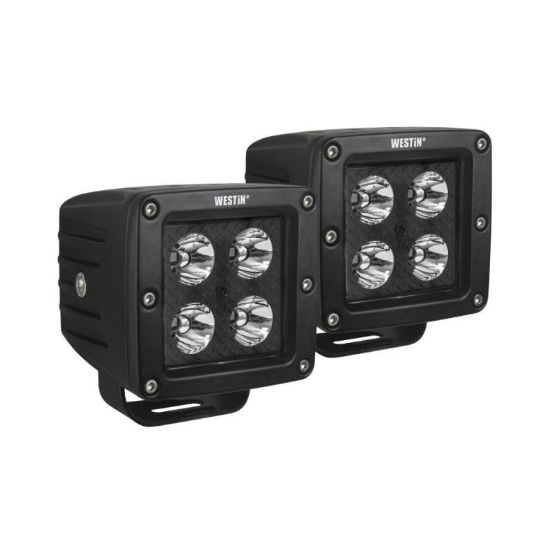 Westin HyperQ LED Auxiliary Lights, 3 in. Cube Flood