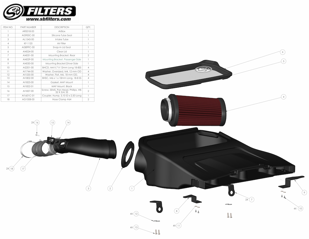 S&B cold air intake for 2025-2026 Ford Bronco Sport and Maverick 2.0L