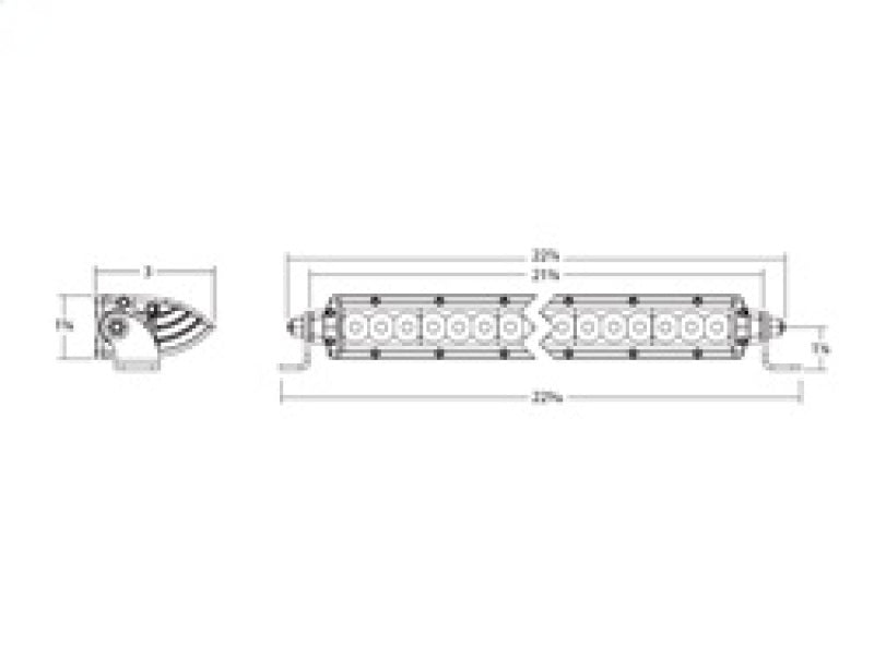 RIGID SR-Series 20 in. LED Light Bar, Spot, Amber PRO Lens