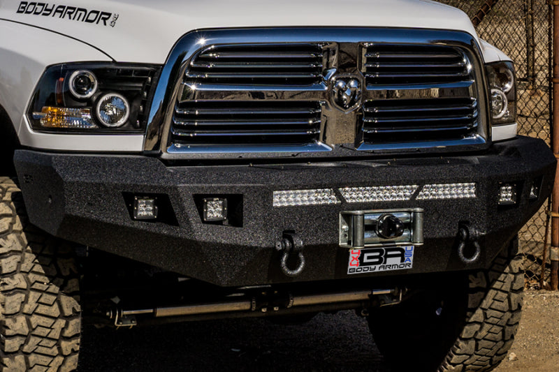 Body Armor 4x4 Eco Series Front Winch Bumper, fits Ram 2500/3500
