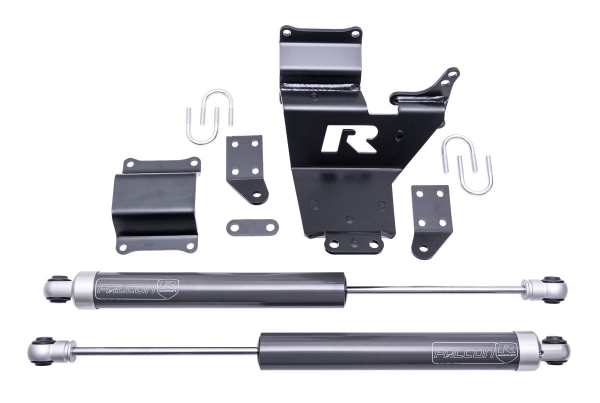 ReadyLIFT 10-Lug Dual Steering Stabilizer Kit 2005-2026 Ford SD F450/F550 4WD Diesel