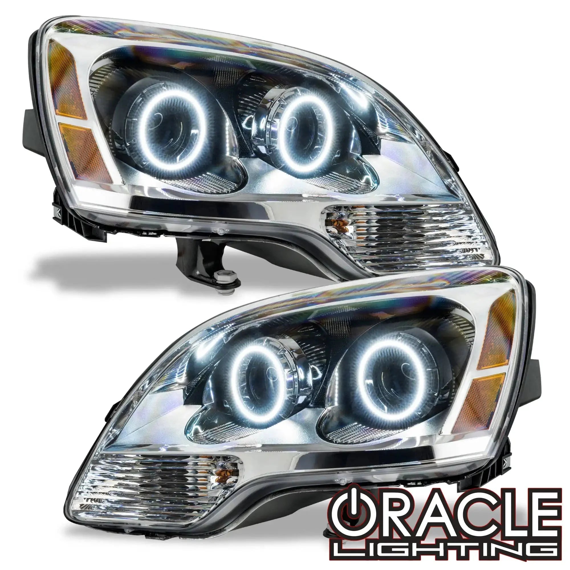 ORACLE Lighting 2008-2012 GMC Acadia Pre-Assembled Halo Headlights - 2nd Design - Halogen