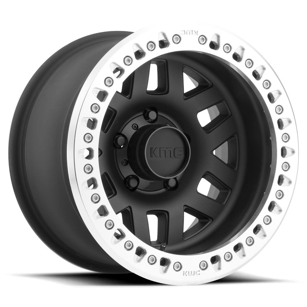 KMC KM229 Machete Crawl Beadlock wheel in Machined, universal fit