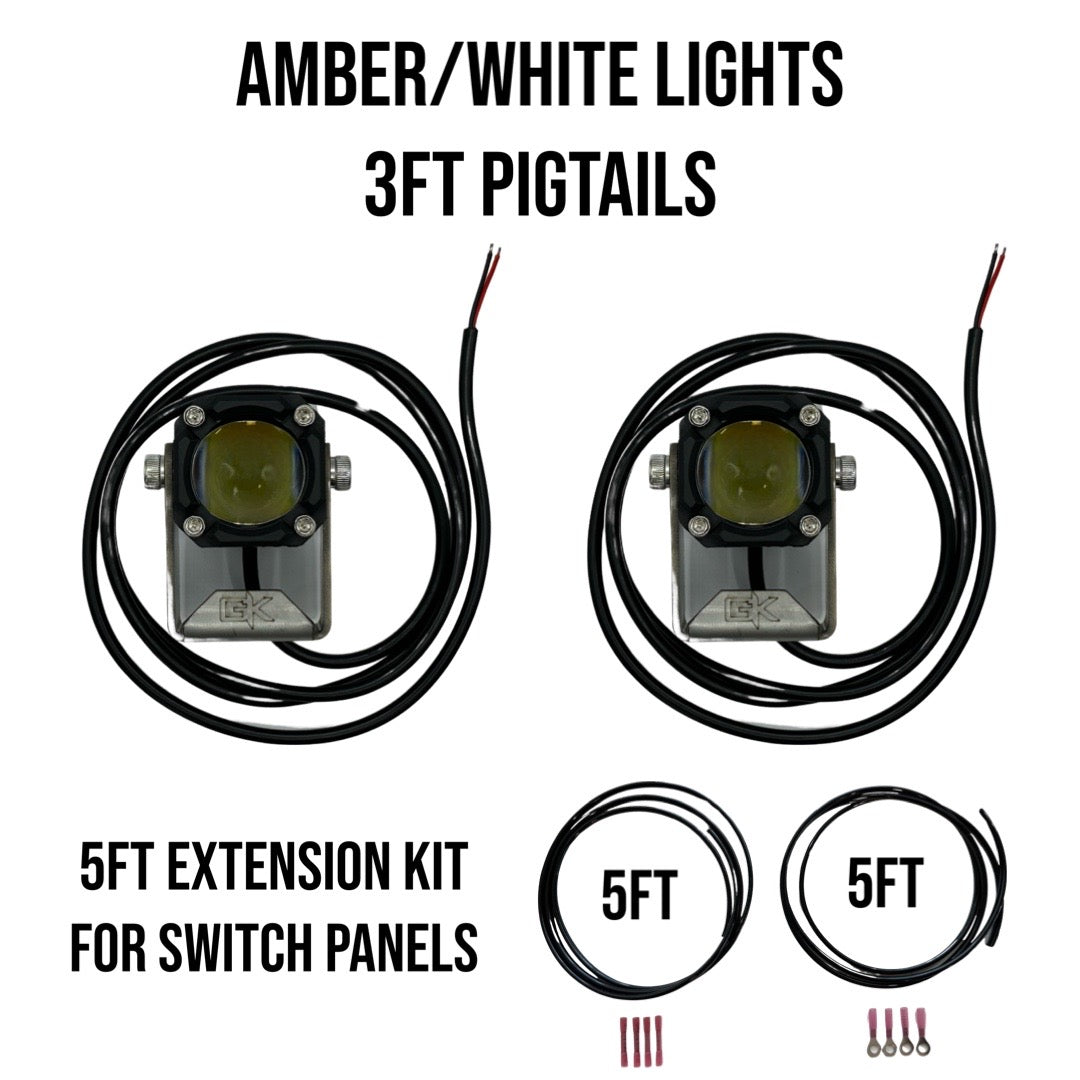 Gatekeeper GK "Easy Switch" 3 Function LED Amber/White Pod Lights