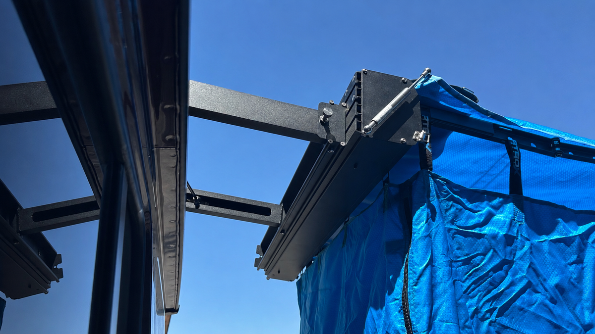 Dirtbox Overland shower awning offset bracket, universal fit