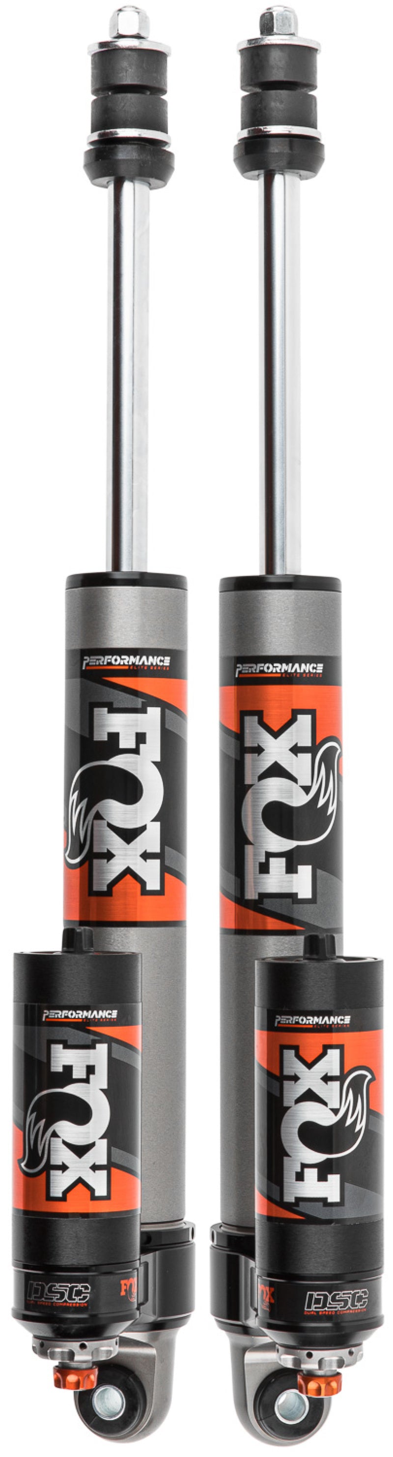 FOX 2.5 Performance Elite Rear Piggyback Shock Kit, DSC (4-6 in. Lift), fits Ram 2500/3500