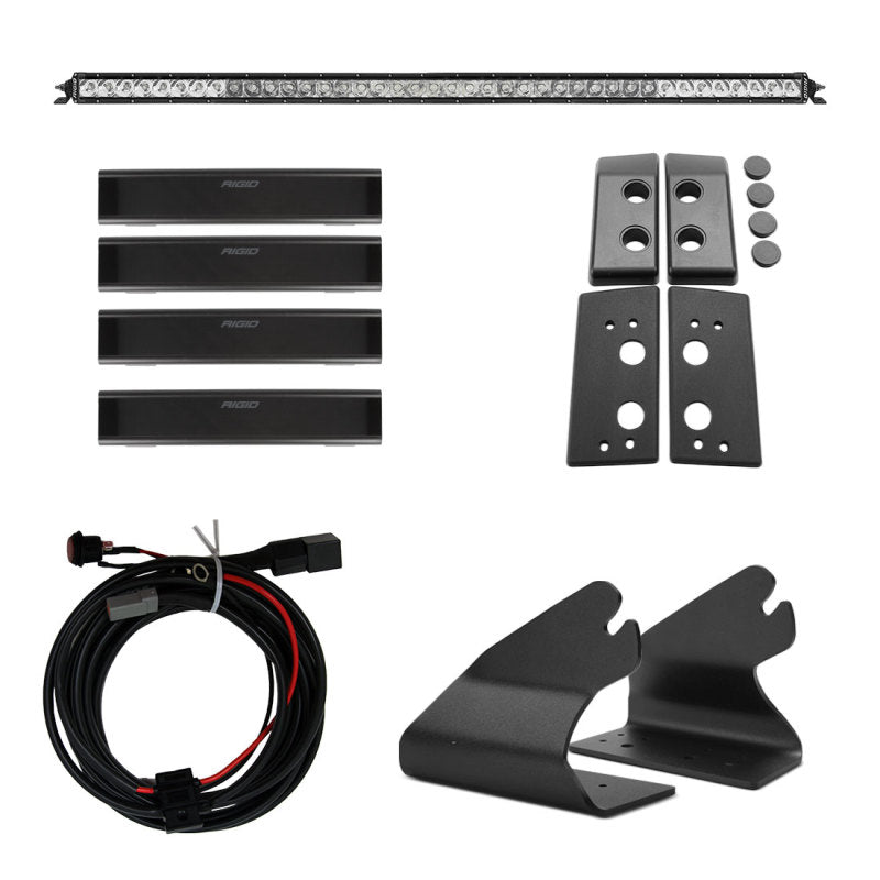 RIGID Roof Line Light Kit with 40 in. SR-Series Spot/Flood Combo Bar, fits Ford Bronco