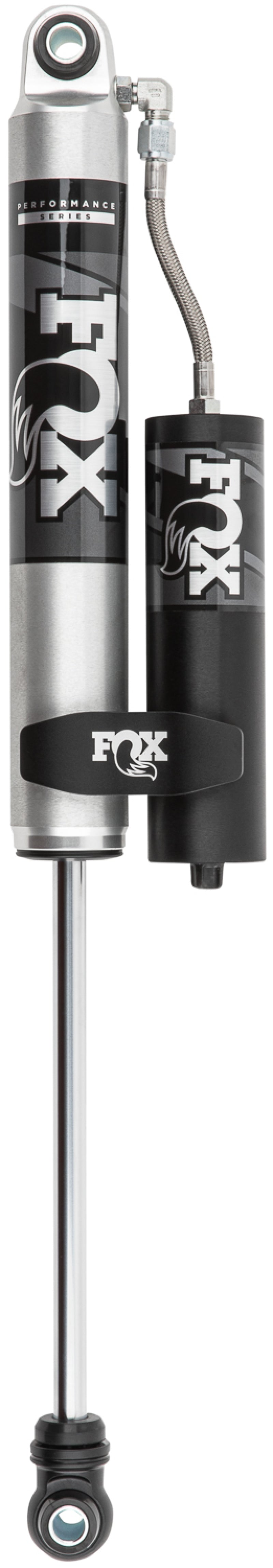 FOX 2.0 Performance Series Smooth Body Reservoir Rear Shock (0-1 in. Lift), fits Chevy Silverado HD 2500/3500