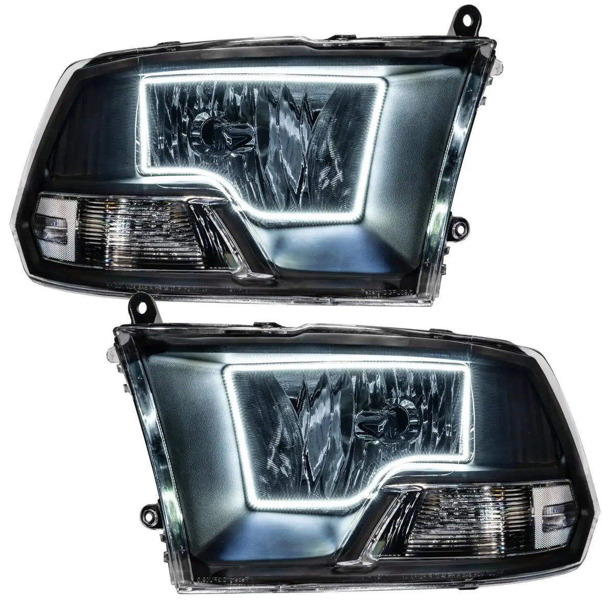 2009-2012 Dodge Ram Non-Sport Pre-Assembled Headlights - Black - Clearance – view 2