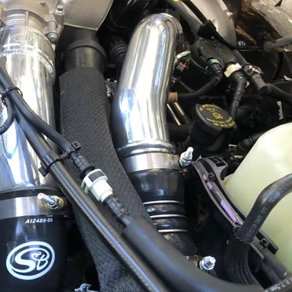 S&B hot side intercooler pipe for 2016-2026 Ford Super Duty 6.7L Powerstroke