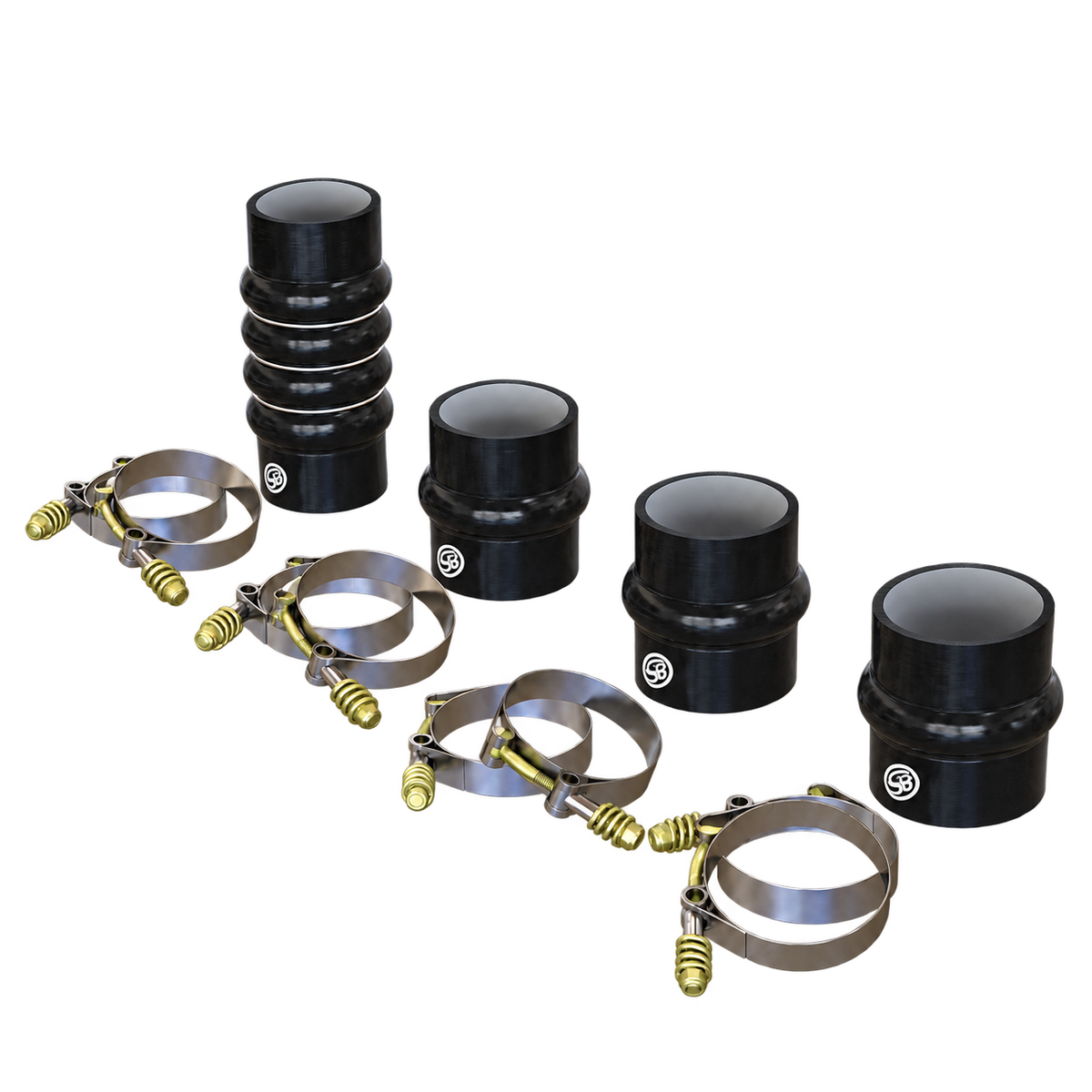 S&B hot and cold side boot kit for 2003-2007 Dodge Ram Cummins 5.9L