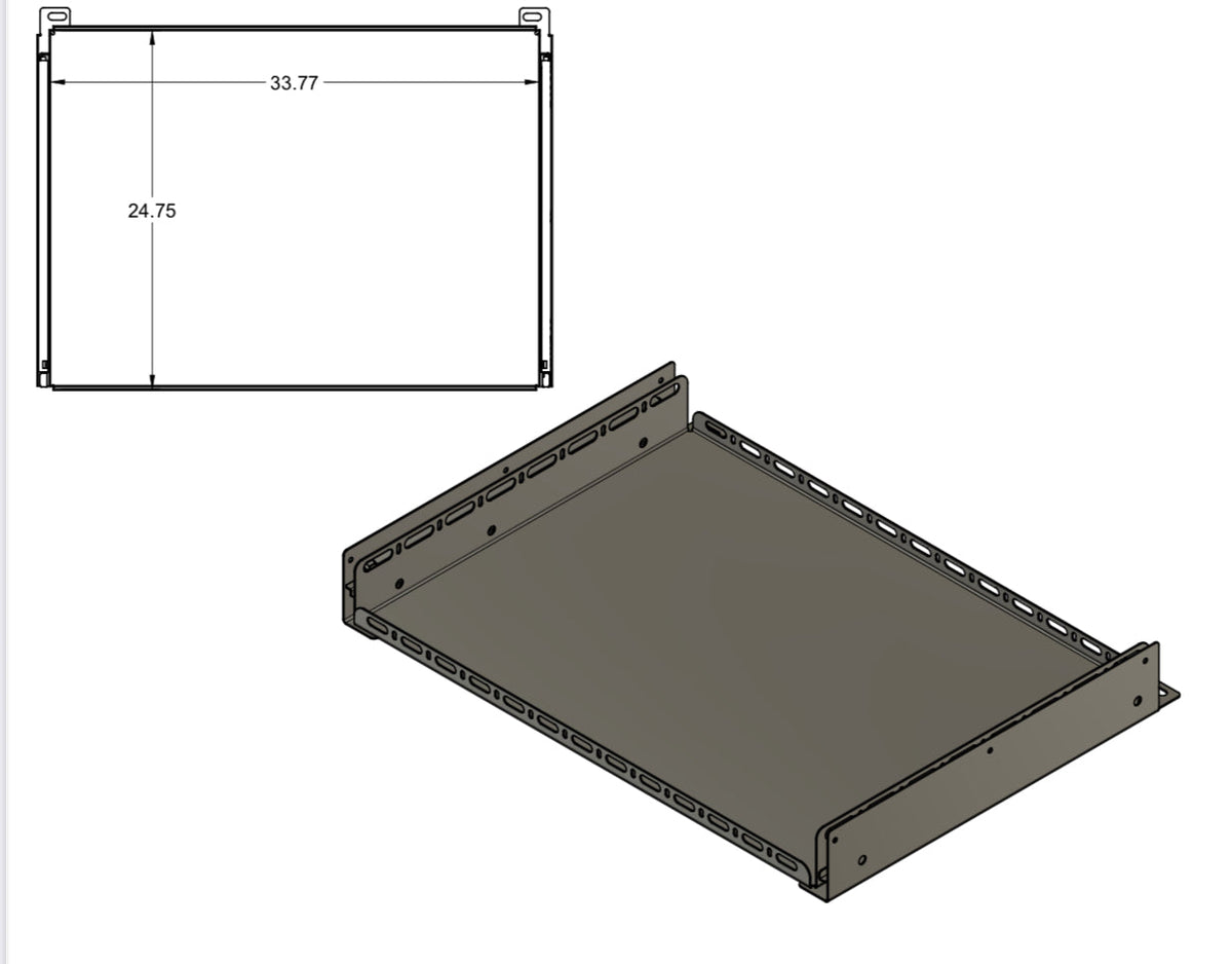 Diabolical Inc Slide Floor 2.0 for Jeep Wrangler JLU, installed retracted