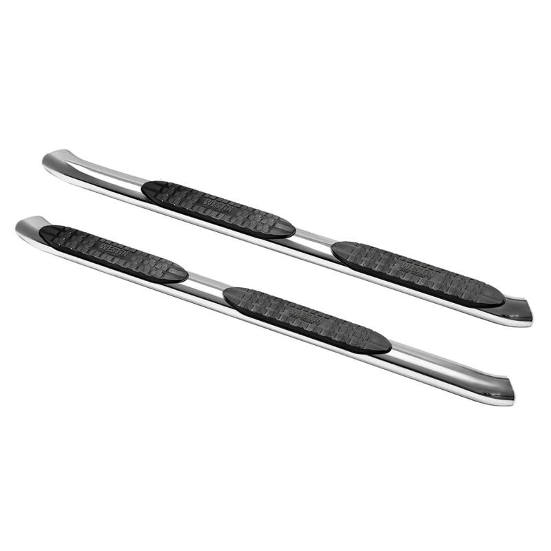 Westin PRO TRAXX 5 Oval Nerf Step Bars, Polished, fits Jeep Wrangler