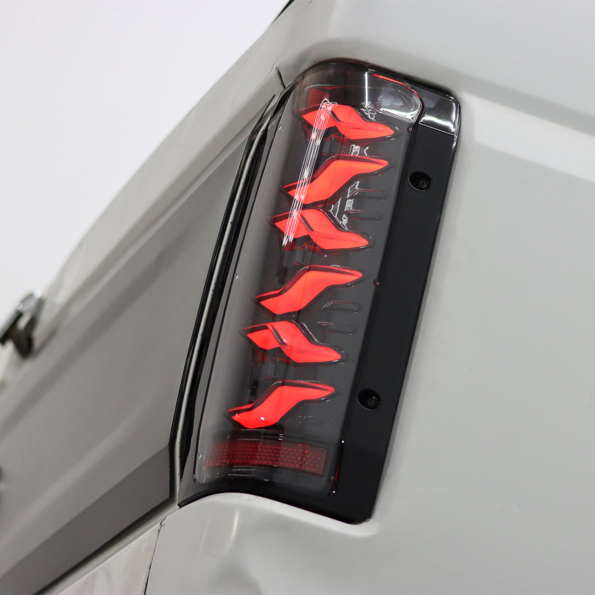 AlphaRex LUXX-Series LED Tail Lights for Ford F-150 / Ford Super Duty - Black Red