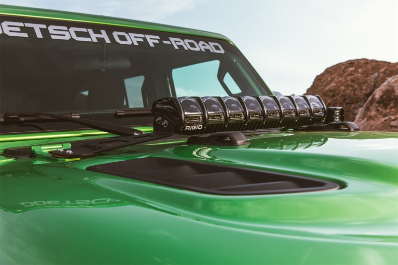 RIGID Hood Mount Kit for 20 in. Adapt Light Bar, fits Jeep Wrangler