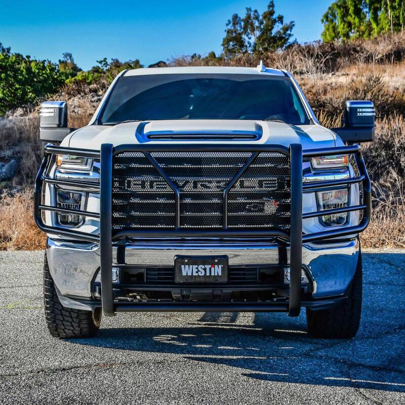 Westin HDX Grille Guard, fits Chevy Silverado HD 2500/3500