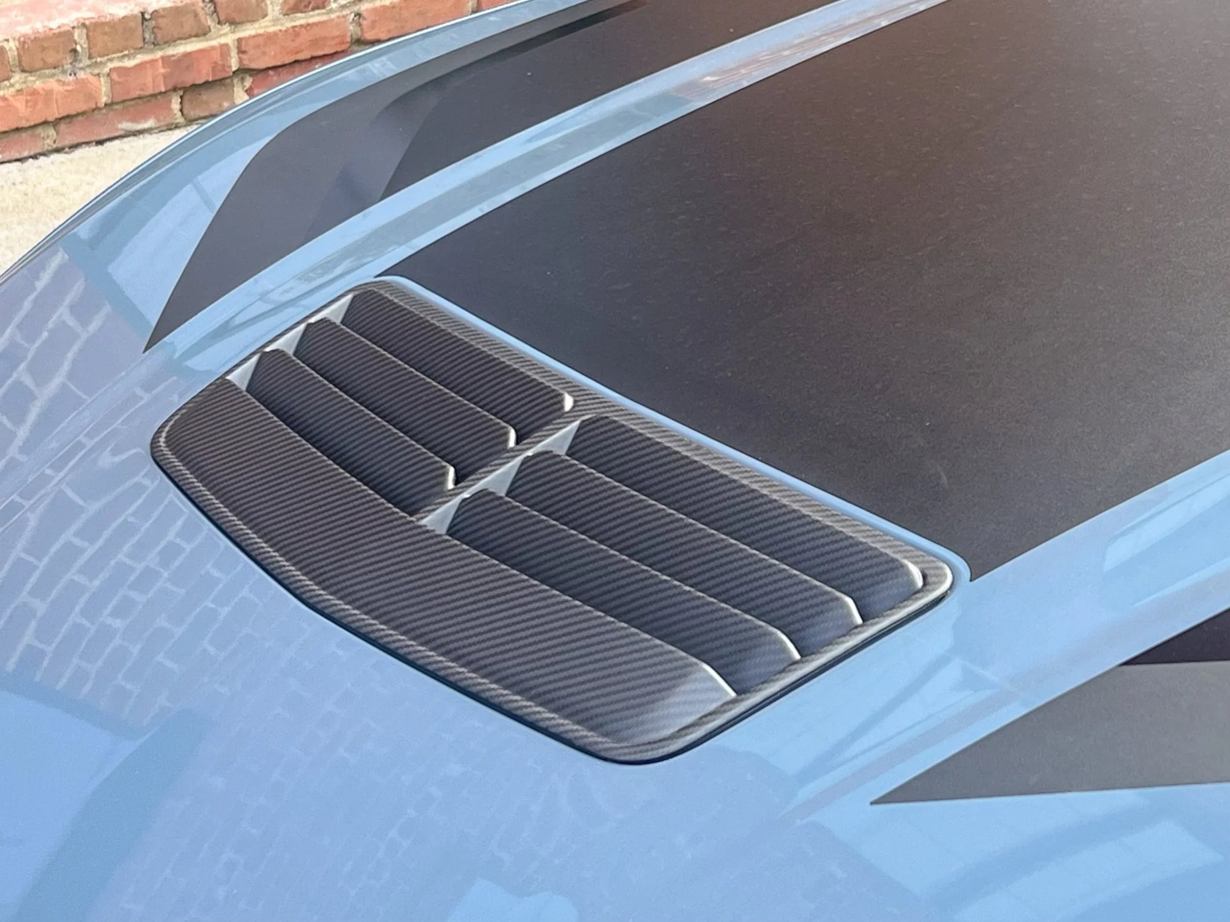 2024-Current Ford Mustang GT Dry Carbon Hood Vent