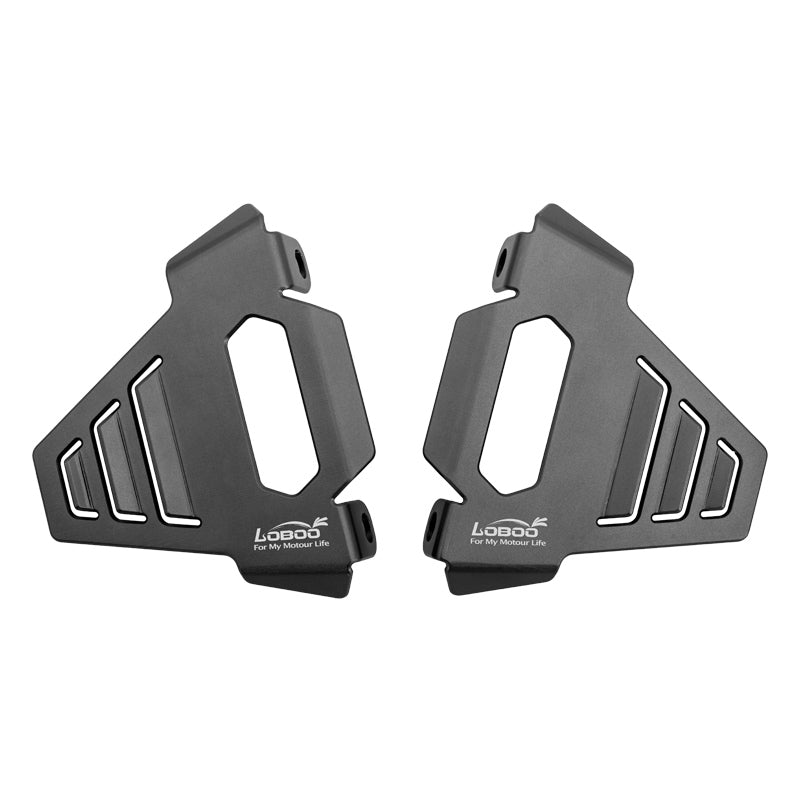 LOBOO Brake Caliper Guard for BMW R1300GS / R1300GS Adventure– CNC Aluminum, Titanium Gray Anodized Finish