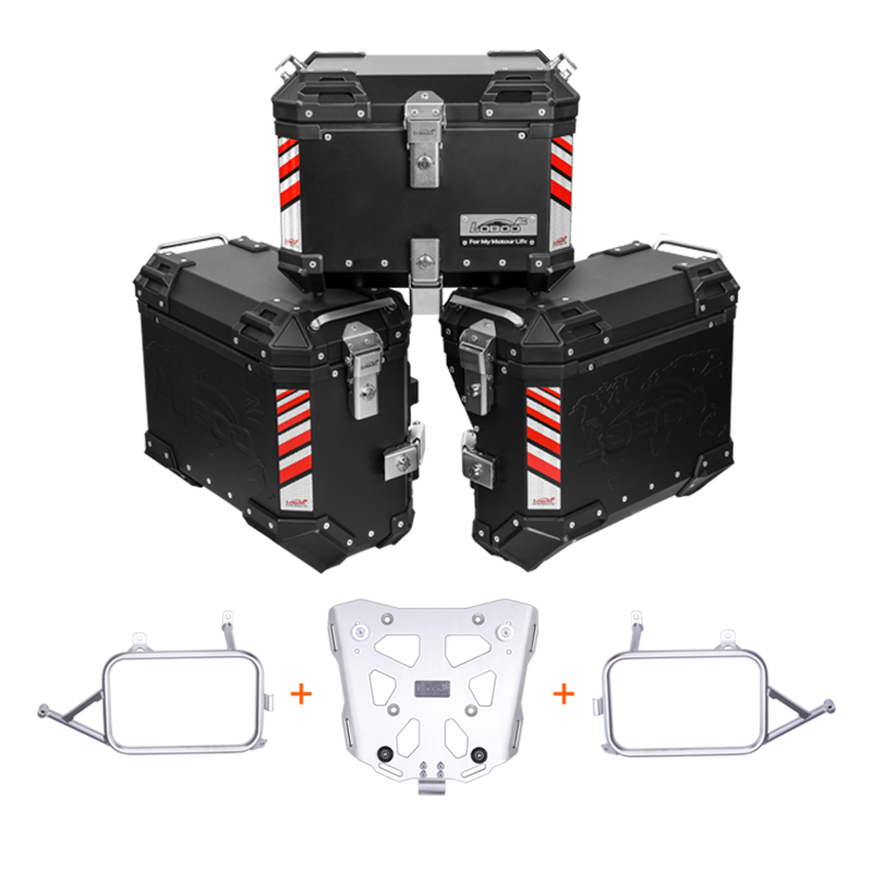 Aluminum Side Panniers, Top Case & Mounting Rack System for CFMOTO 800MT(2021-)