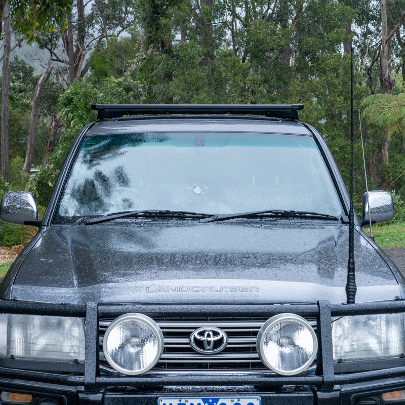 ARB BASE Flat Rack 72 x 51 in. with Mount Kit and Wind Deflector, fits Toyota Land Cruiser