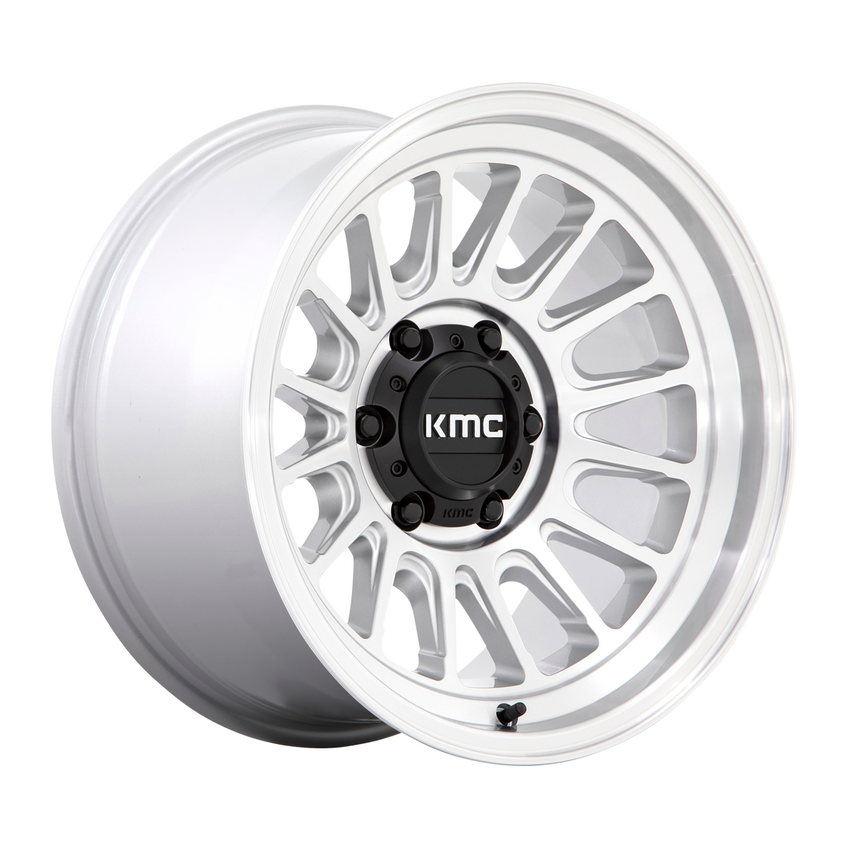 KMC KM724 Impact OL wheel in Silver Machined, universal fit