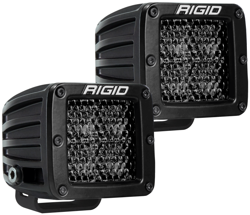 RIGID D-Series PRO Midnight Edition Light Pair, Spot Diffused, Surface Mount