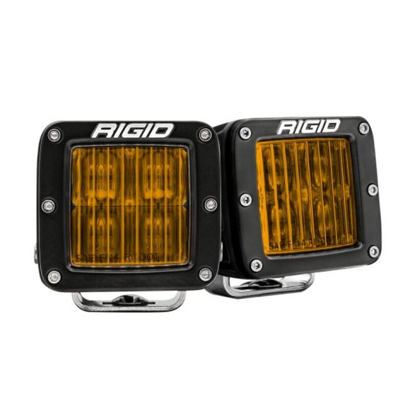 RIGID D-Series PRO SAE Fog Light Pair, Selective Yellow