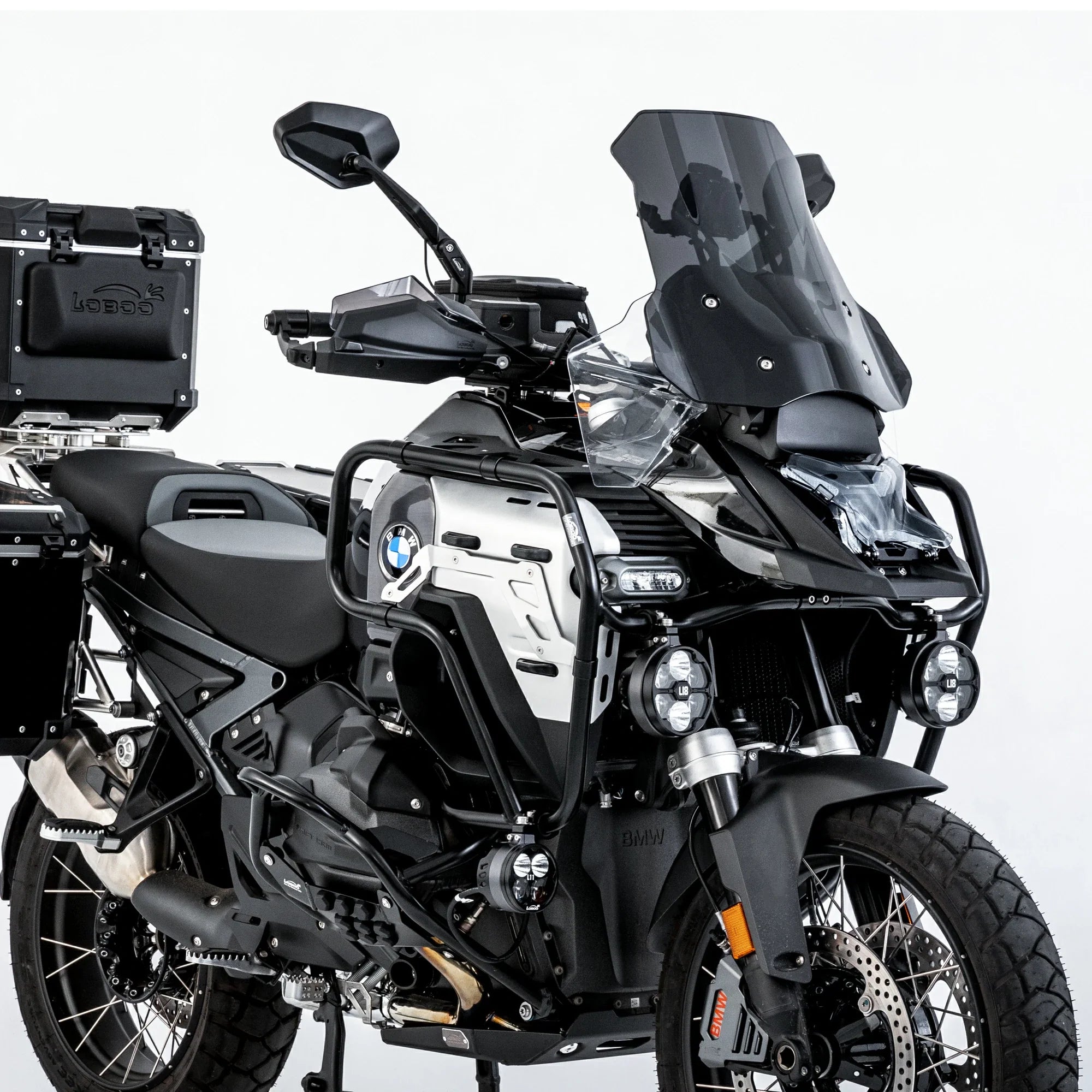 LOBOO Headlight Guard for BMW R1300GS Adventure – Magnetic Quick-Release Design, PC Polycarbonate，Clear