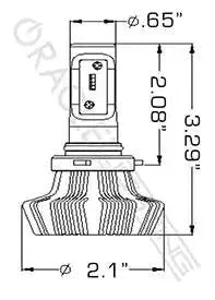 ORACLE Lighting 9012 - 4,000+ Lumen LED Light Bulb Conversion Kit High/Low Beam (Non-Projector)