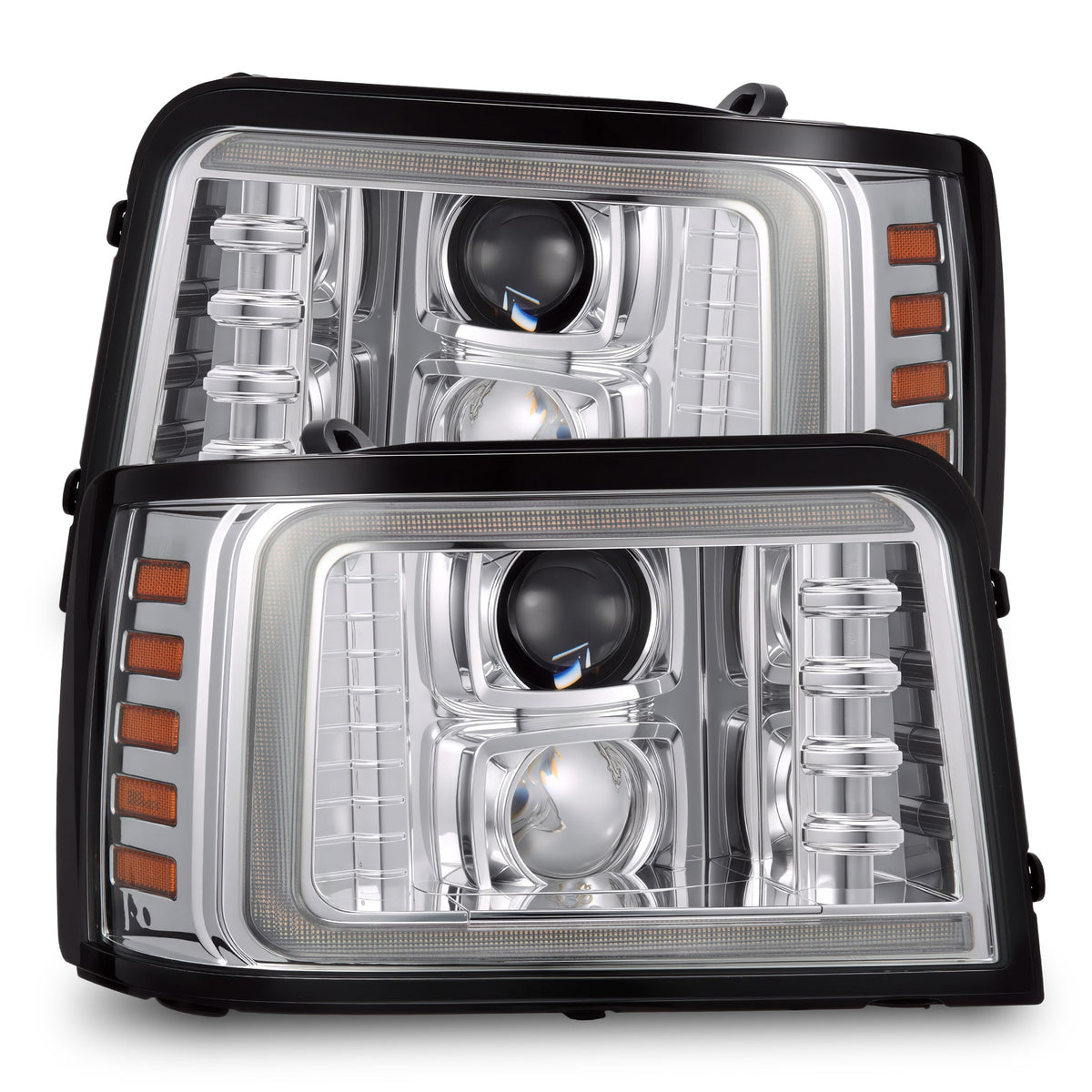 AlphaRex PRO-Series Halogen Projector Headlights for Ford F-150 / Ford Super Duty - Chrome