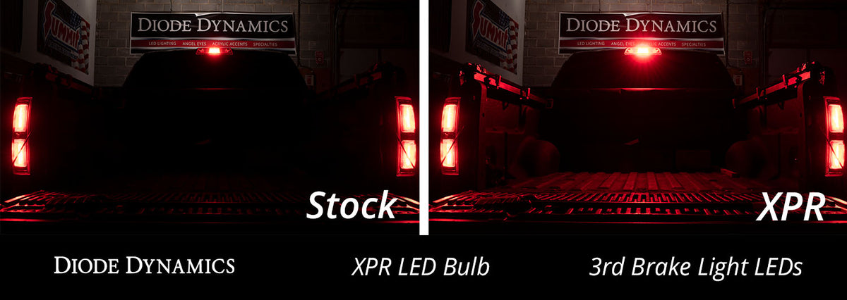 Diode Dynamics 921 XPR Red 3rd Brake Light LED Bulbs for trucks and SUVs – installed examples