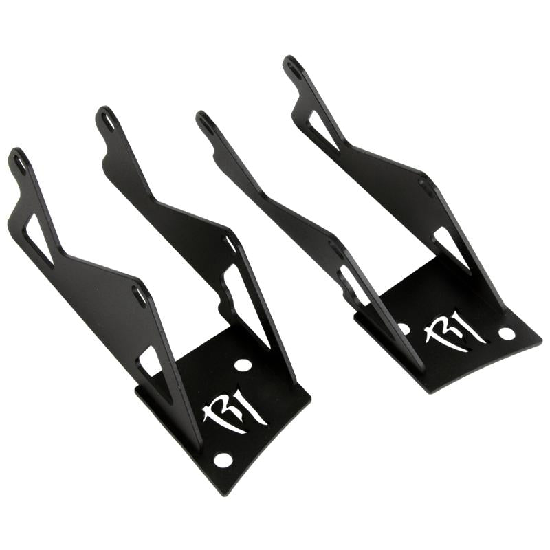 RIGID Double A-Pillar Light Mount for Dually/D2 Lights, Pair, fits Jeep Wrangler
