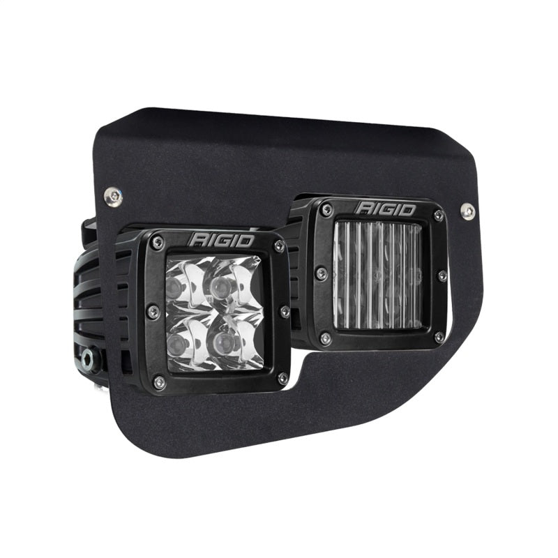 RIGID Dual Fog Light Kit with D-Series SAE and Spot Lights, fits Ford F-250/F-350 Super Duty